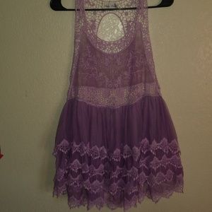 Boho top, bikini cover up